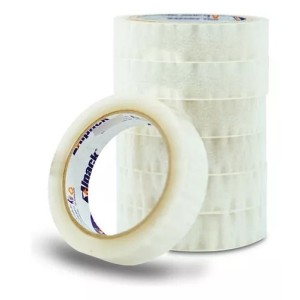 FITA ADESIVA TRANSPARENTE 25MMX50M C/10PCS UN. EMBALANDO
