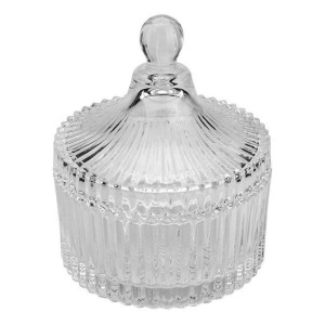 BOMBONIERE DE VIDRO 13,9X14,2CM UN.