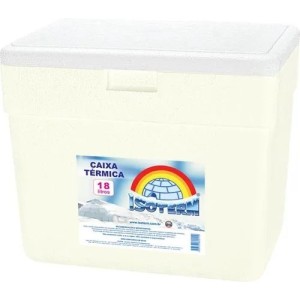 CAIXA TERMICA ISOPOR 18L UN.
