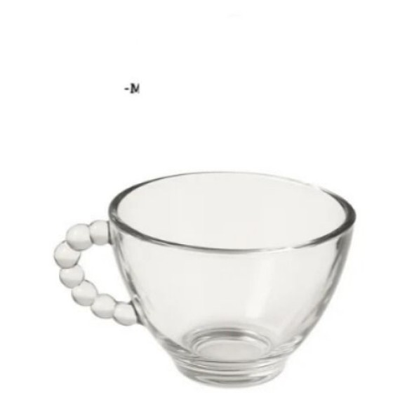 XICARA DE CHA 220ML DE VIDRO BUBBLY UN.