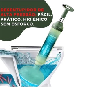 Desentupidor Ar de Vaso sanitário Bomba De Alta Pressão Pia Cano
