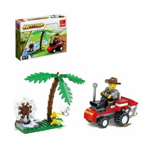 Brinquedo Blocos De Montar Coleção Fazenda Do CampoTrator Cavalo Vaca pomar De Frutas 