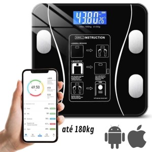 Balança Corporal Bioimpedância Profissional Bluetooth Digital
