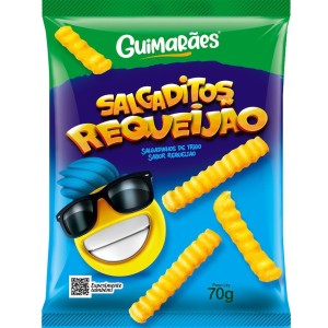 Salgadinho de Milho Sabor Requeijao 70G Salgaditos Crocante