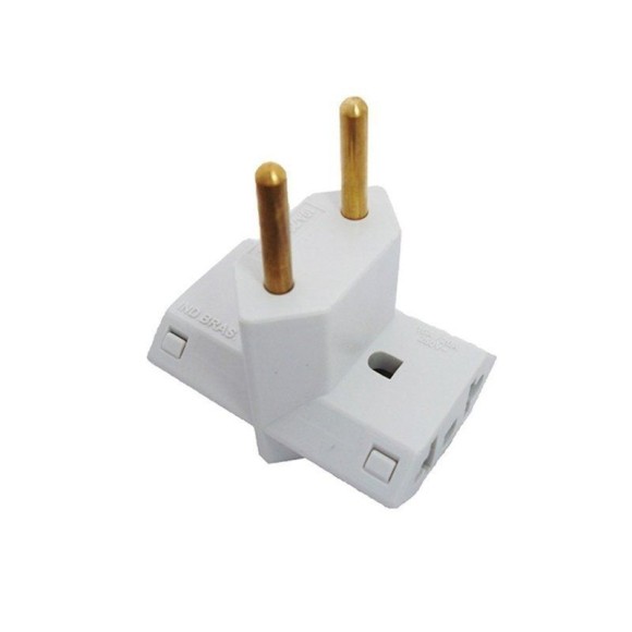ADAPTADOR MODELO T / 3 BRANCO UN.