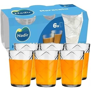 COPO MARACATU 275ML DE VIDRO JOGO C/6 PECAS