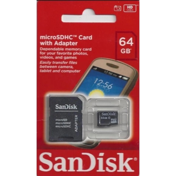 CARTAO DE MEMORIA 64GB SANDISK UN. MFP.X