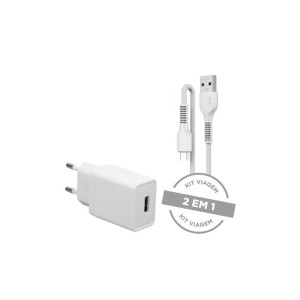 CARREGADOR COMPLETO V8 2.1A VQ-T110 BIVOLT LETRON UN.