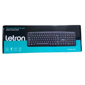 TECLADO PADRAO ERGONOMICO MODELO ABNT PRETO DAY BY DAY LETRON