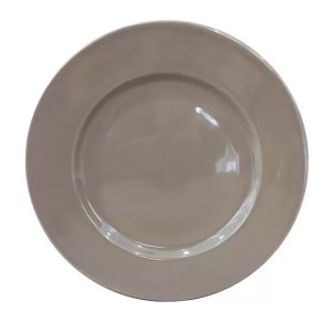 PRATO RASO PORCELANA NUDE GLOSSY 26CM UN.