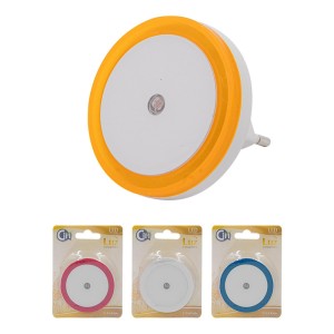 LUZ COMPANHEIRA PLAST 7CM BIVOLT RED LUZ LED C SENSOR CARTELA 110 220V UN. CIM