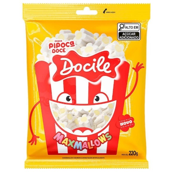 MARSHMALLOW PIPOCA 220G UN. DOCILE